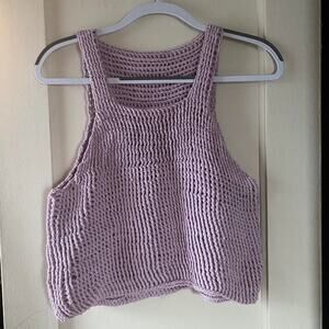 Handmade Lavender Crochet Tank Top